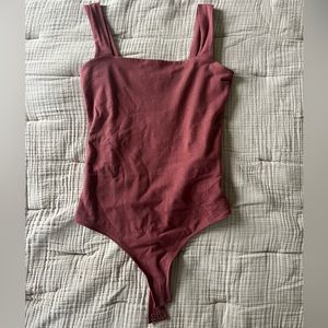 Abercrombie & Fitch Cotton Square Neck Bodysuit